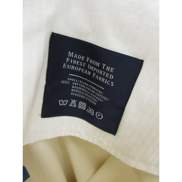 VINTAGE Ralph Lauren Polo Pants 38X32 Cream Chino Side Tabs Trousers * - Picture 13 of 14